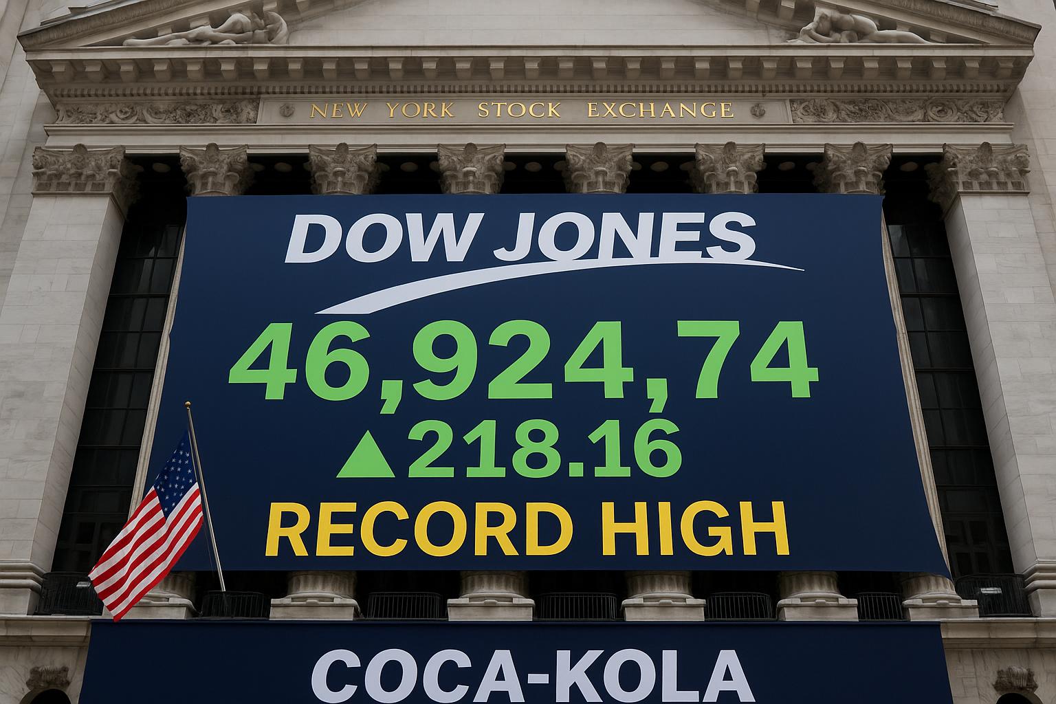 Dow Jones hits record high as Coca-Cola, 3M, and GM drive strong earnings rally