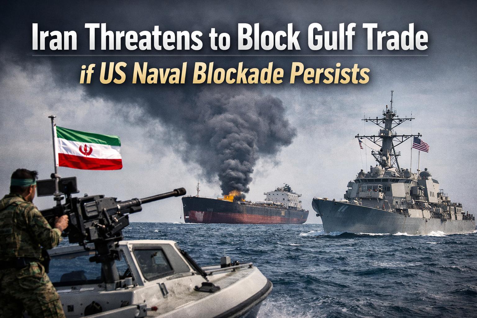 Iran threatens to halt Gulf trade if US naval blockade continues