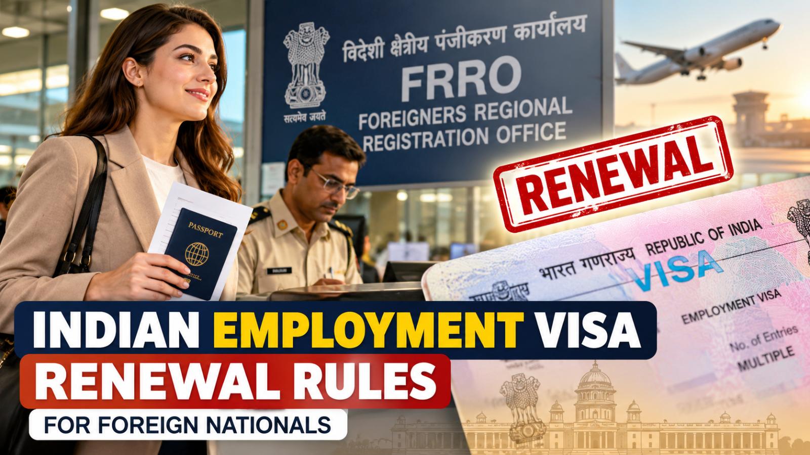 Indian Employment Visa Renewal Rules for Foreign Nationals