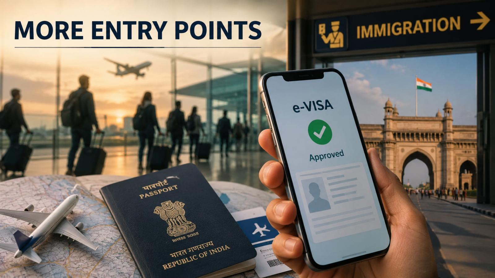 India expands e-visa entry network to 88 ports nationwide