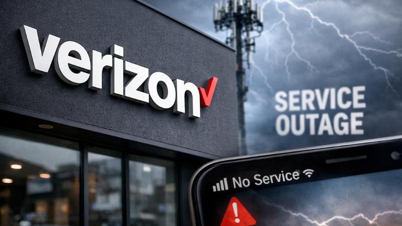 Verizon wireless outage disrupts voice and data services for customers nationwide