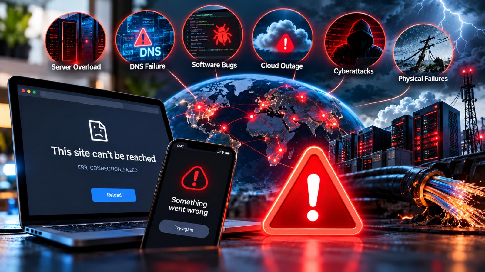 Why do websites and apps go down? Common causes explained