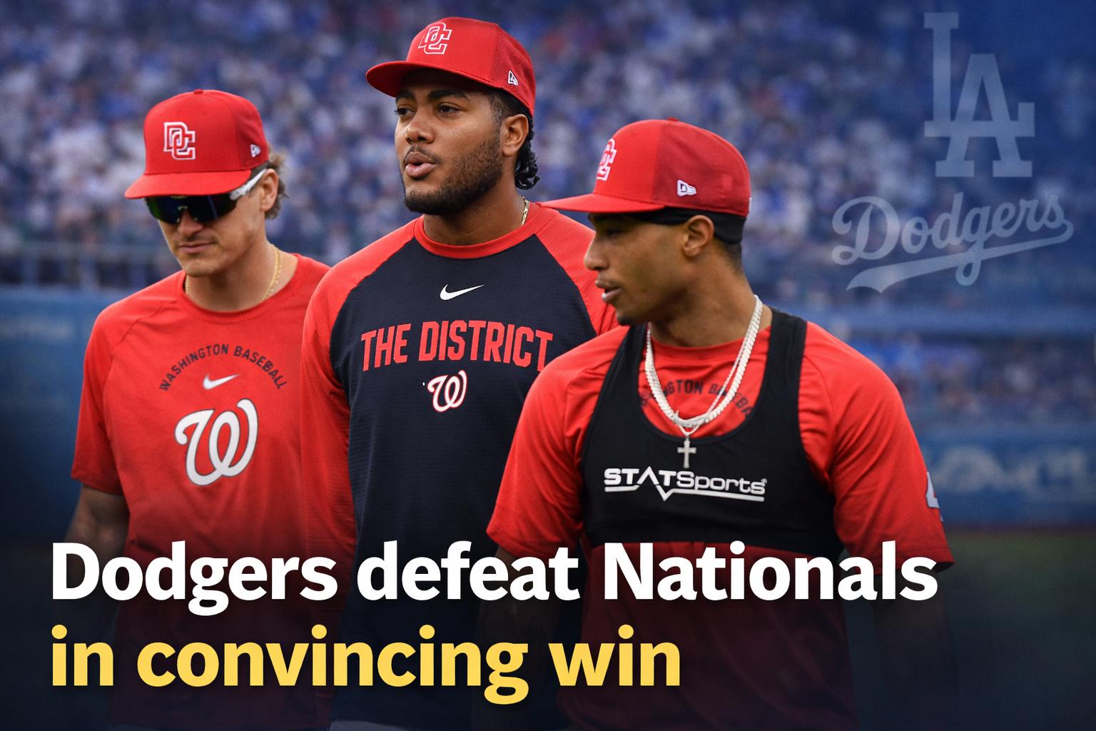 Nationals fall to Dodgers as Los Angeles extends strong start