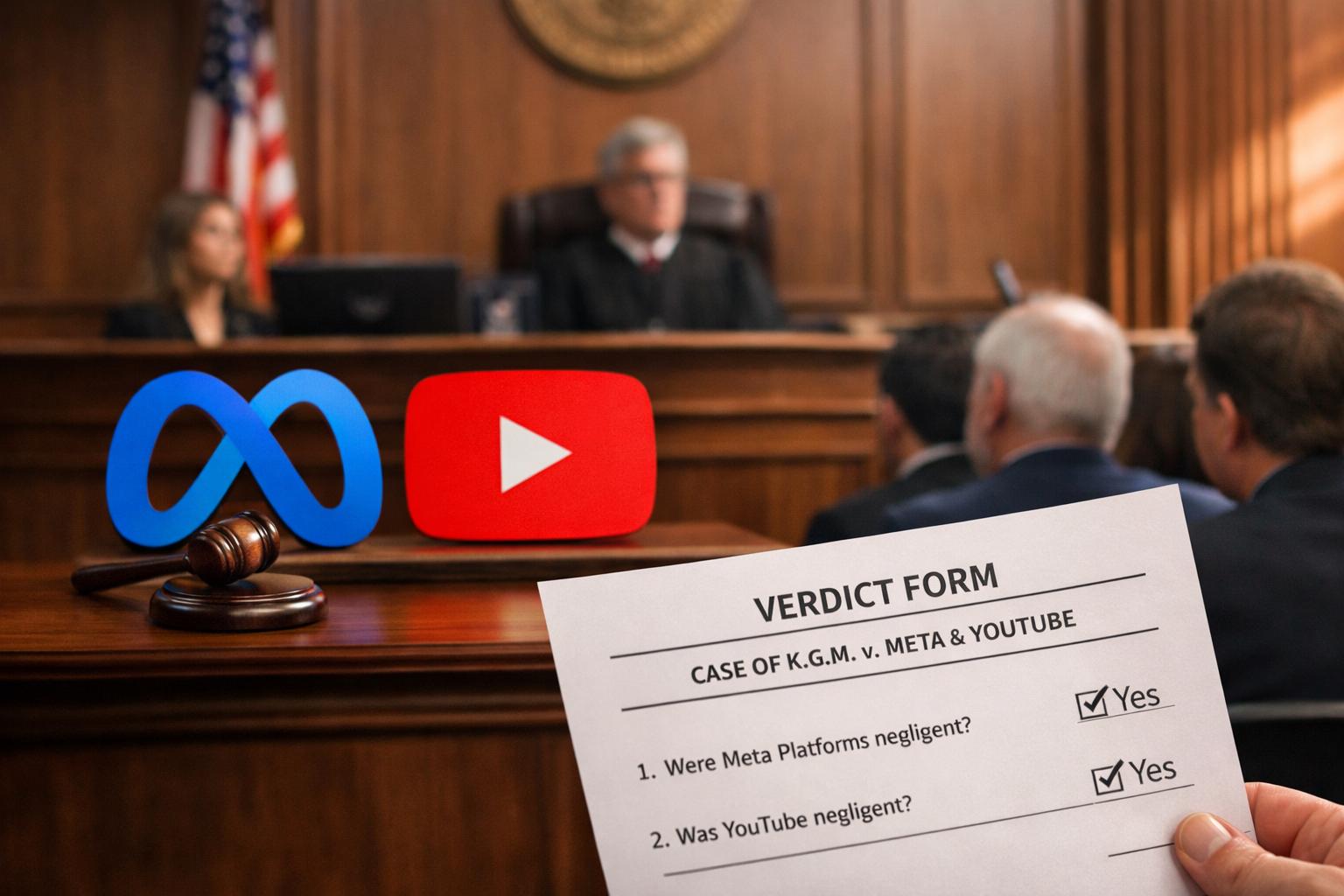 Jury finds Meta and YouTube negligent in landmark social media addiction case