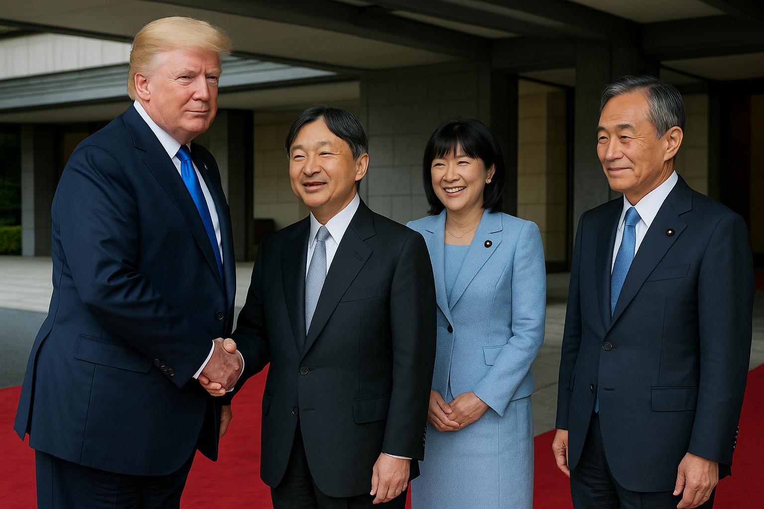 ​Trump receives royal welcome in Japan, meets Emperor Naruhito and Prime Minister Takaichi