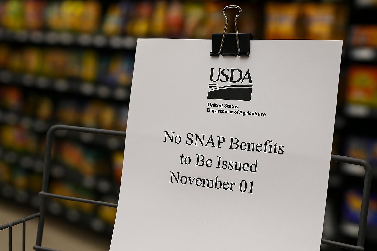 SNAP benefits at risk as USDA halts food aid amid prolonged government shutdown