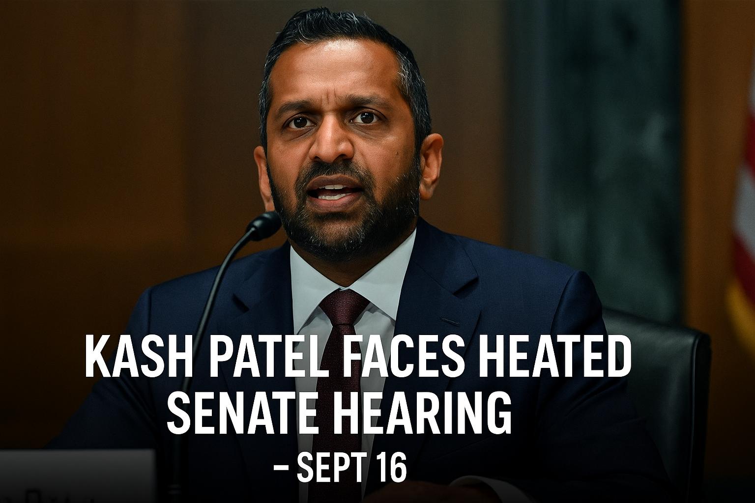 Kash Patel faces tense Senate hearing over FBI firings and political bias claims