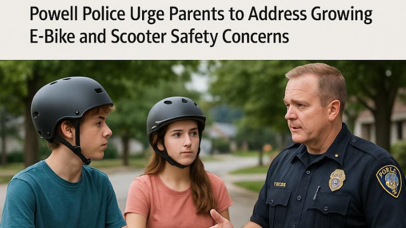 Powell Police Launch Safety Program as E-Scooter and E-Bike Issues Increase