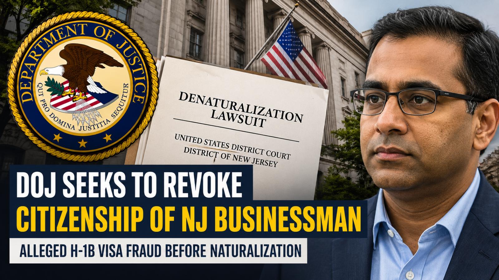 DOJ Denaturalization Lawsuit Targets Indian-Born NJ Businessman