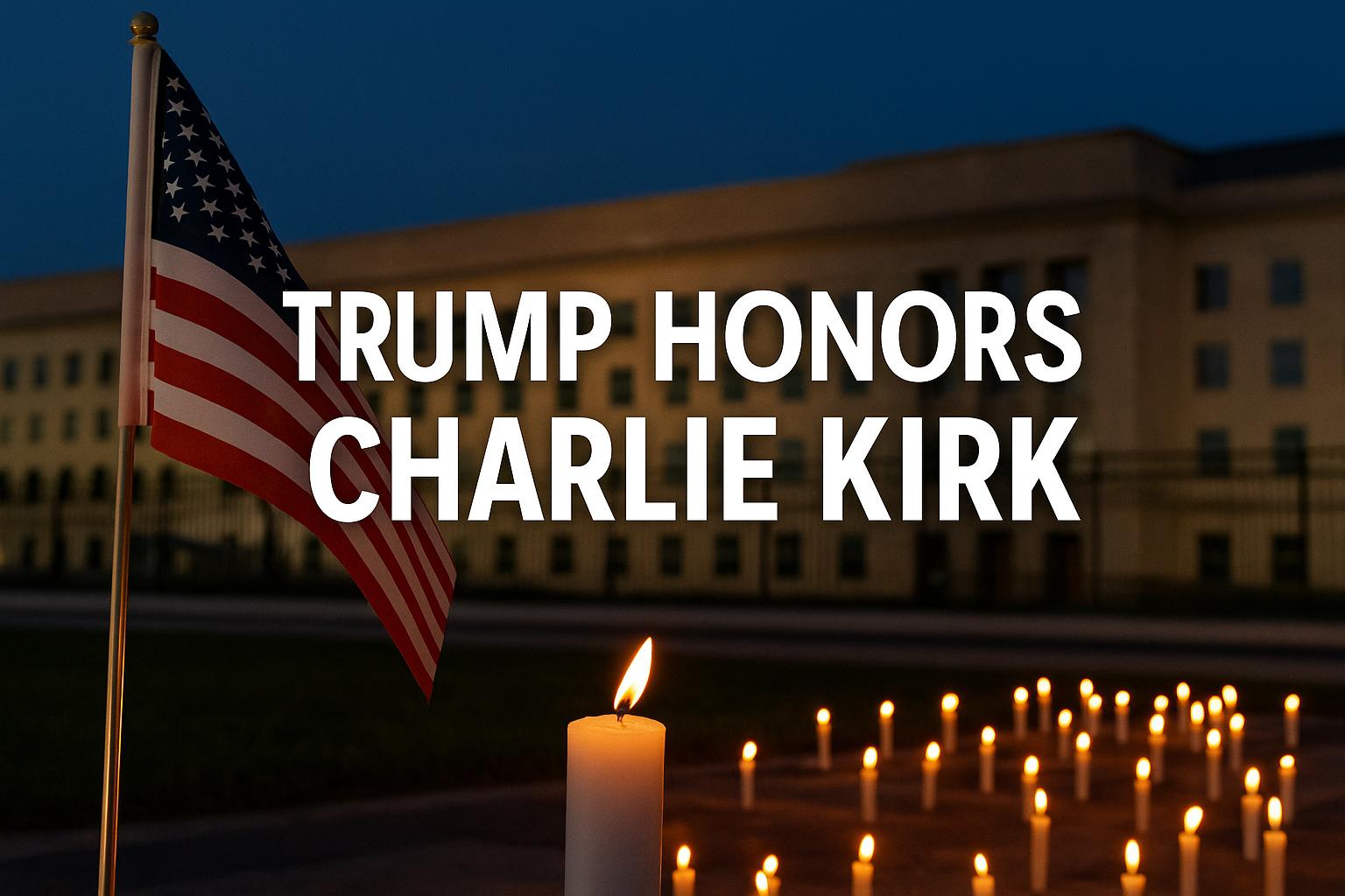 Trump mourns Charlie Kirk, calls him a martyr for truth and freedom