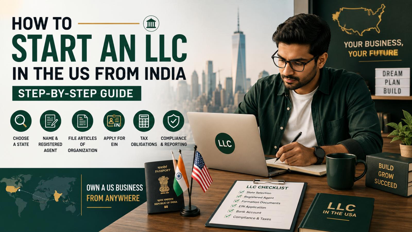 How to start an LLC in the US from India: Step-by-step guide