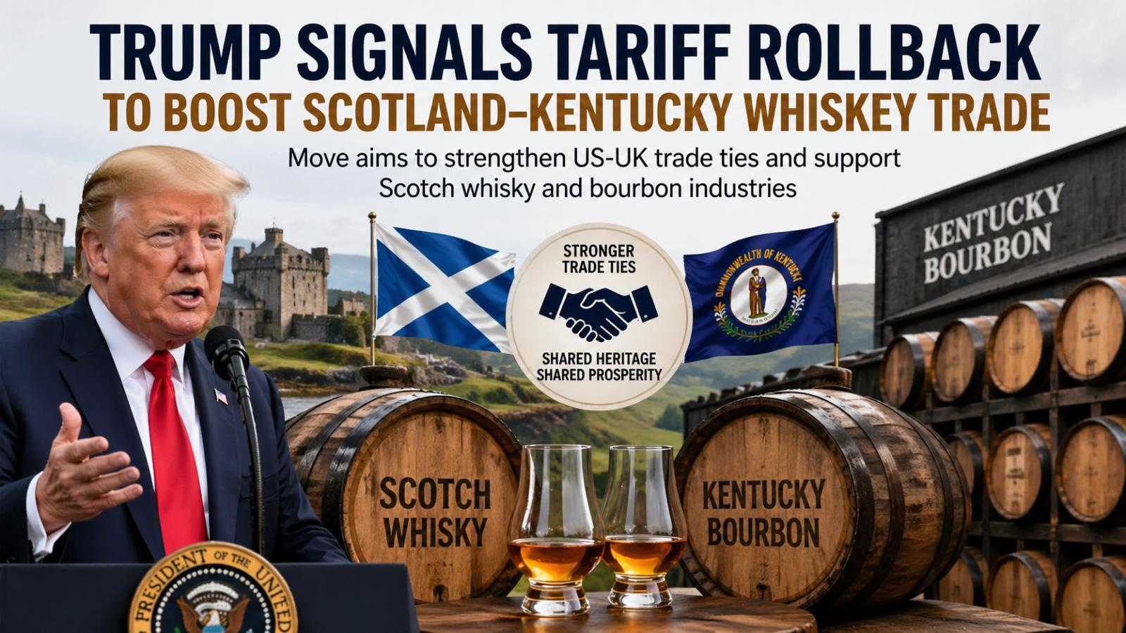 Trump signals tariff rollback to boost Scotland–Kentucky whiskey trade