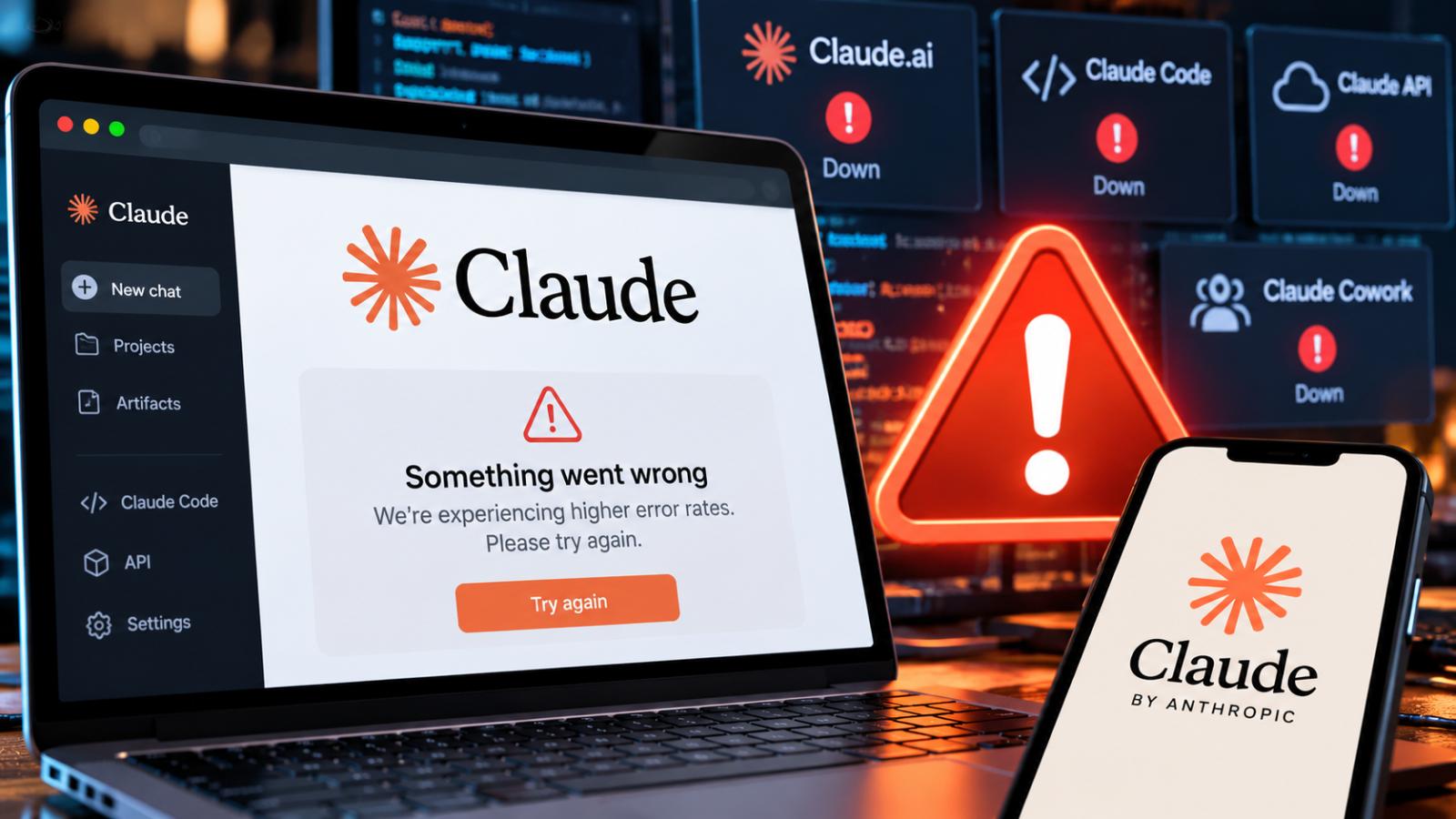 Claude outage hits chat, Code and API before services recover