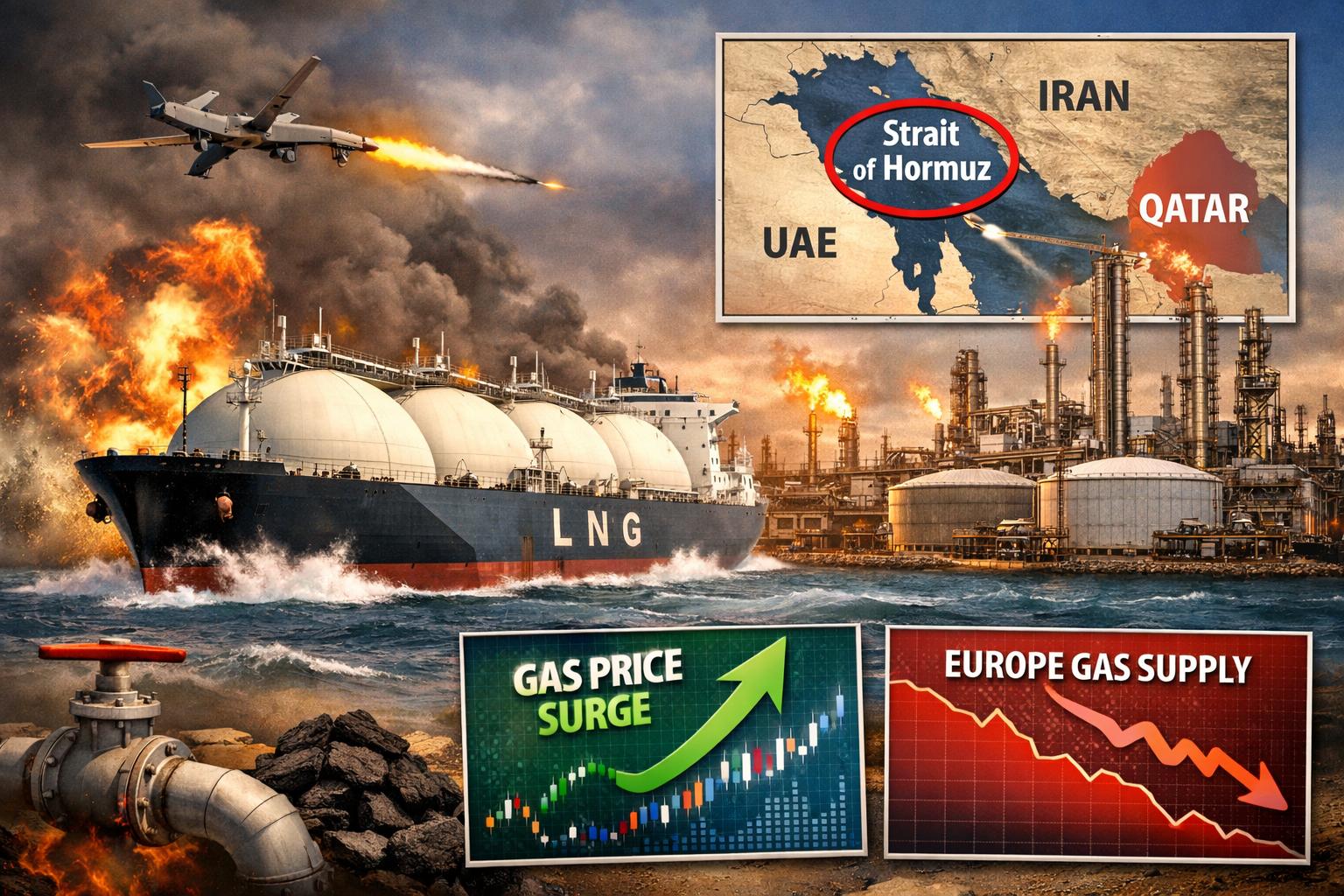 Qatar LNG exports disrupted as Strait of Hormuz tensions escalate