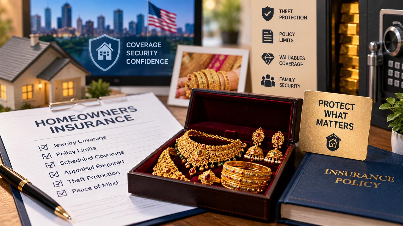 Does homeowners insurance cover gold and Indian jewelry?