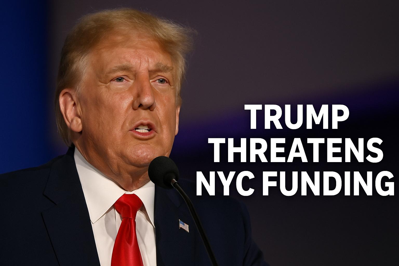 Trump warns of cutting NYC funds if Zohran Mamdani wins mayoral election
