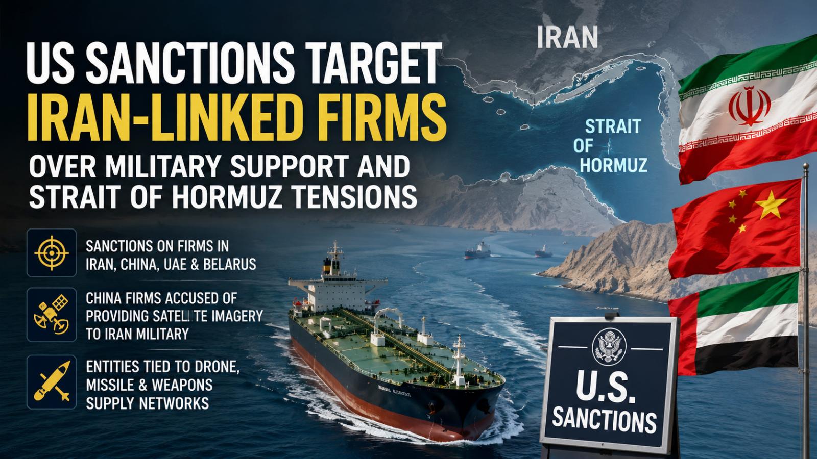 US Targets China Firms Over Iran Military Support, Hormuz Risk