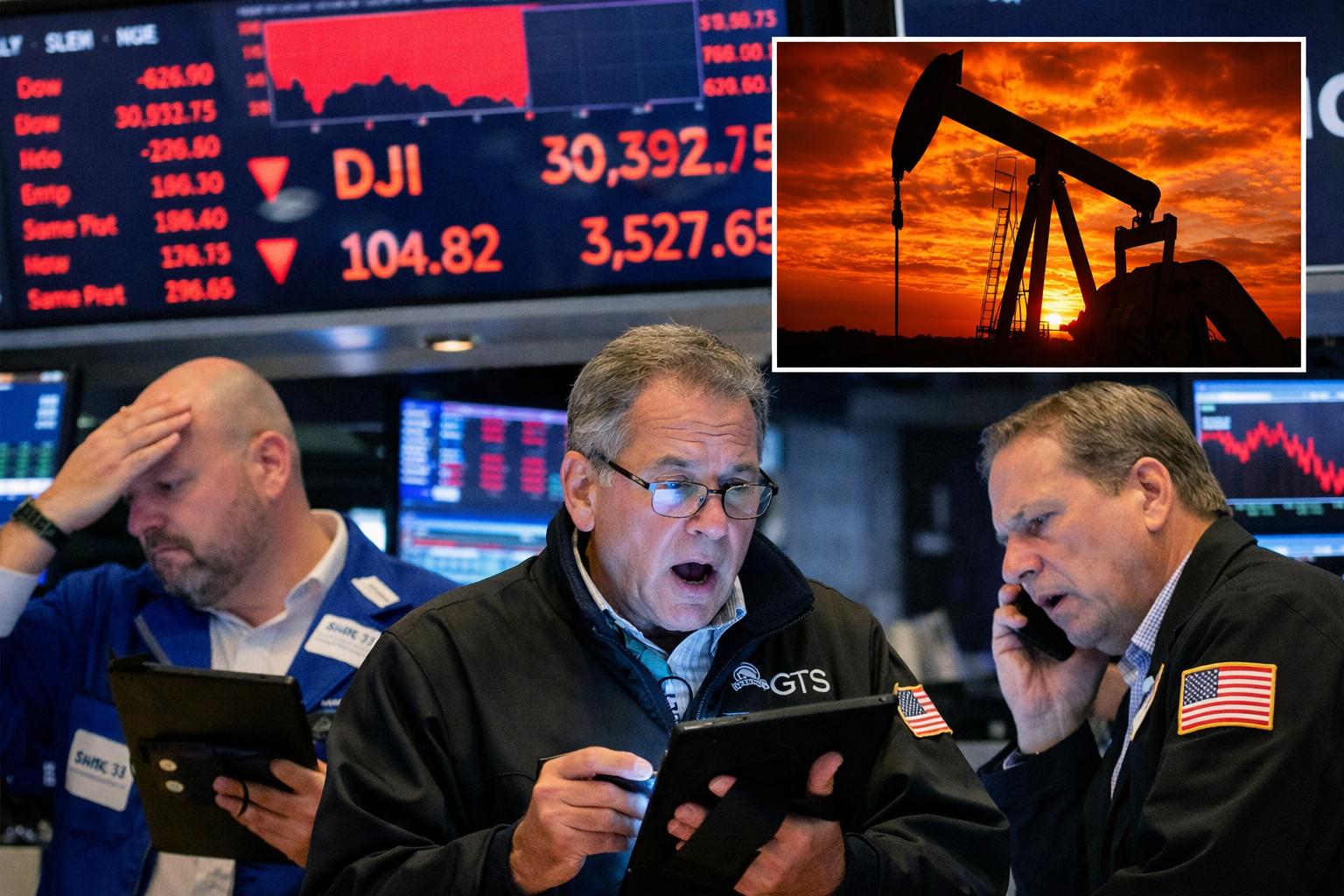 US stocks drop sharply as oil surge and Middle East tensions rattle markets