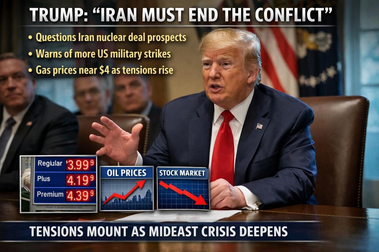 US–Israel–Iran War  Trump casts doubt on Iran peace deal, says Tehran must act