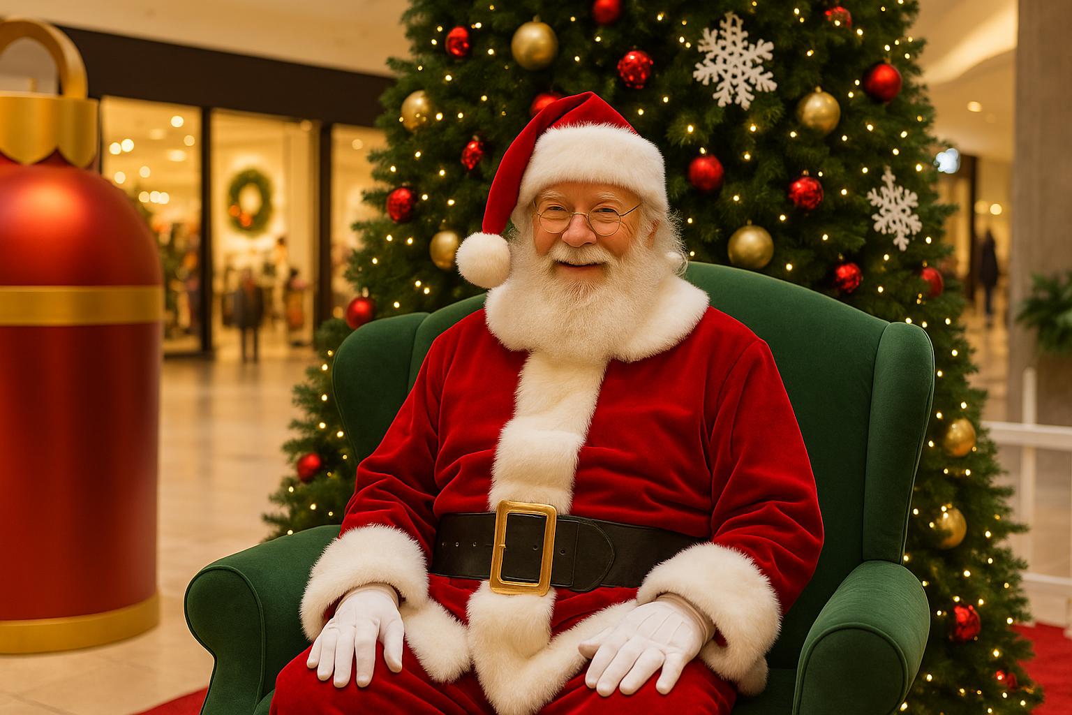 Santa arrives early as Chicago malls kick off festive photo sessions for families