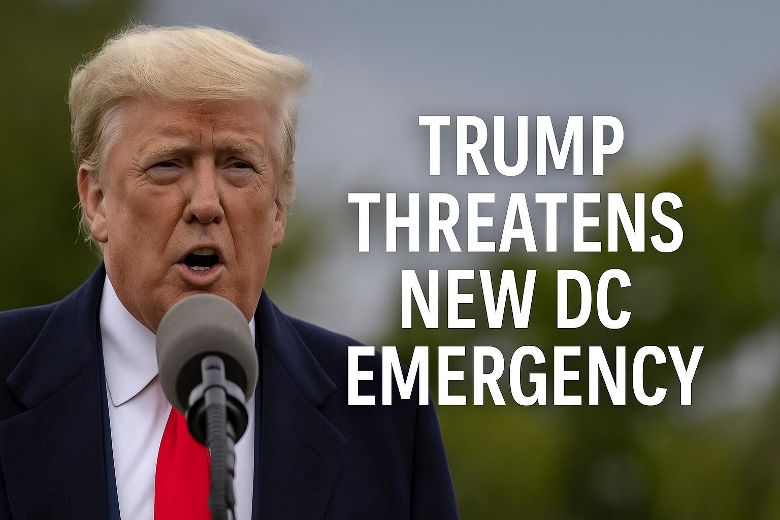 Trump warns of new national emergency in Washington over police and immigration enforcement
