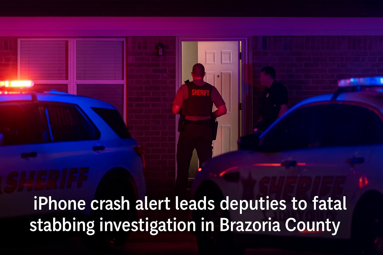 Woman dies after stabbing in Alvin home; iPhone crash alert prompts police response