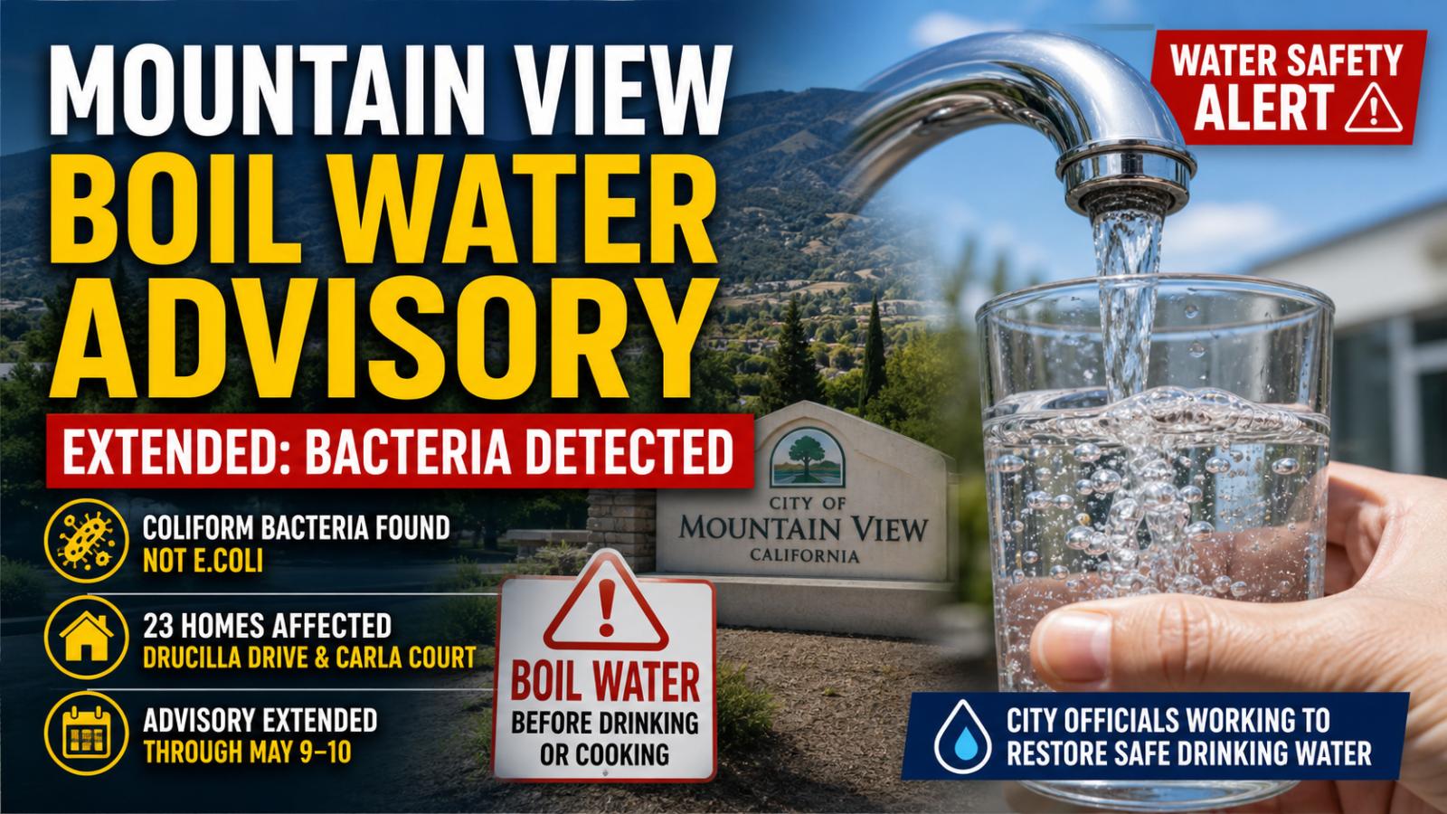 Mountain View Boil Water Advisory Extended: Bacteria Found, 23 Homes Still Affected