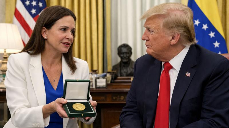 Machado’s Meeting With Trump Highlights Divide Over Venezuela’s Future Leadership