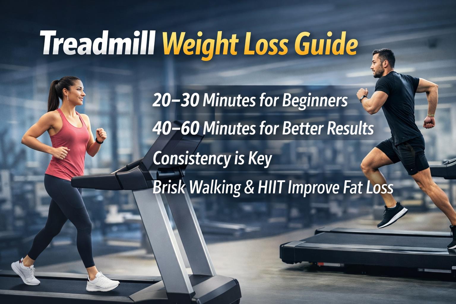 Treadmill weight loss guide ideal time and tips for beginners