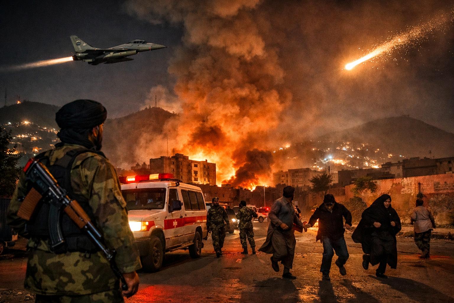 Explosions rock Kabul amid rising tensions between Afghanistan and Pakistan