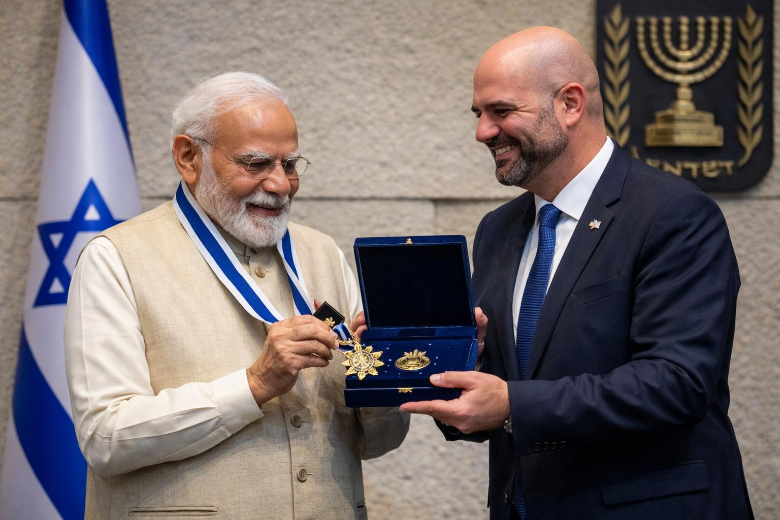 Narendra Modi receives rare honours from both Israel and Palestine