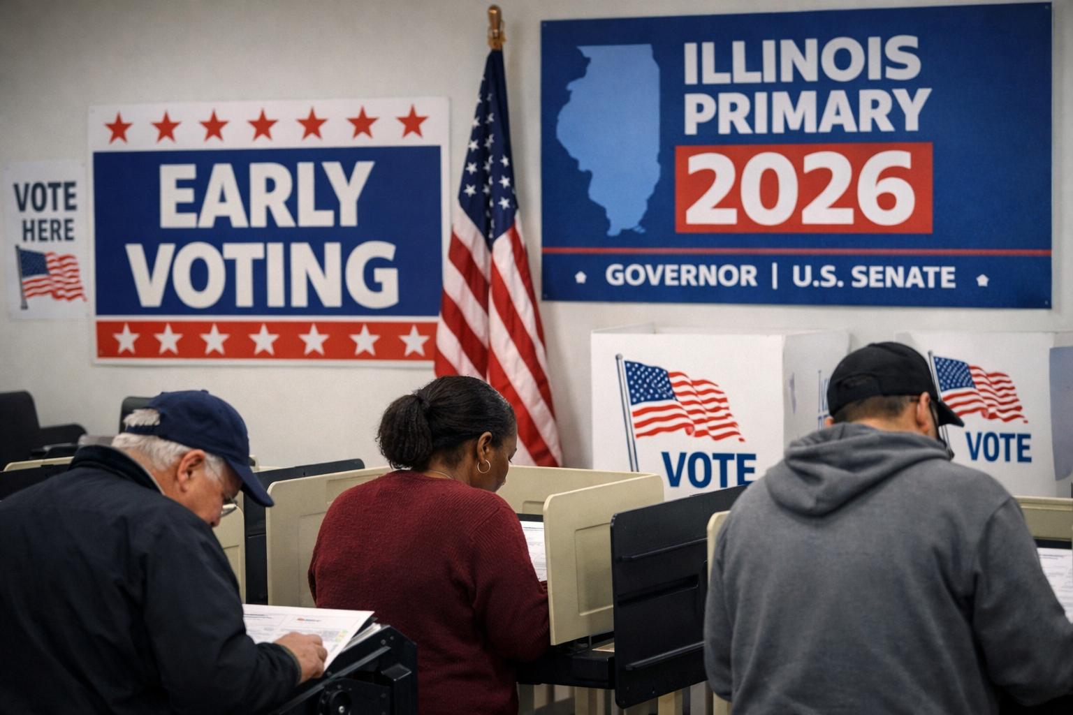 Illinois primary election 2026 early voting begins as key races take shape
