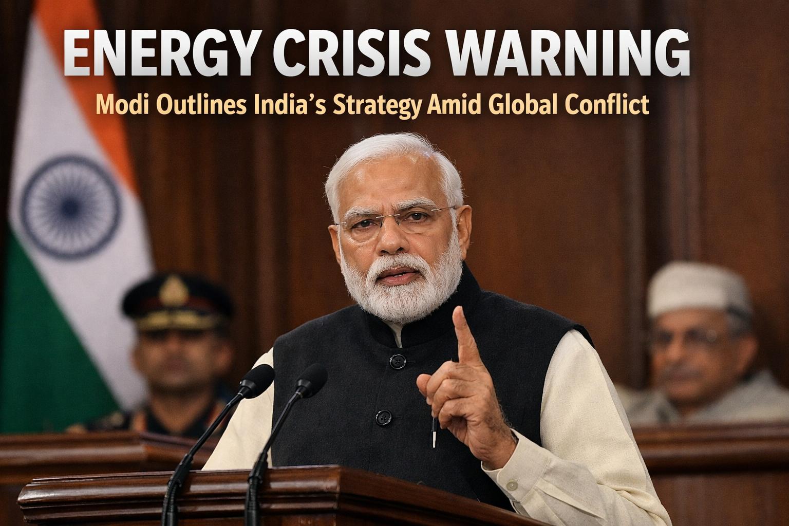 Modi warns of energy crisis, outlines India’s response to global conflict