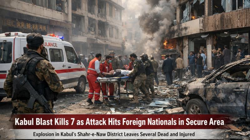Kabul blast kills seven as attack targets foreign nationals in secure district