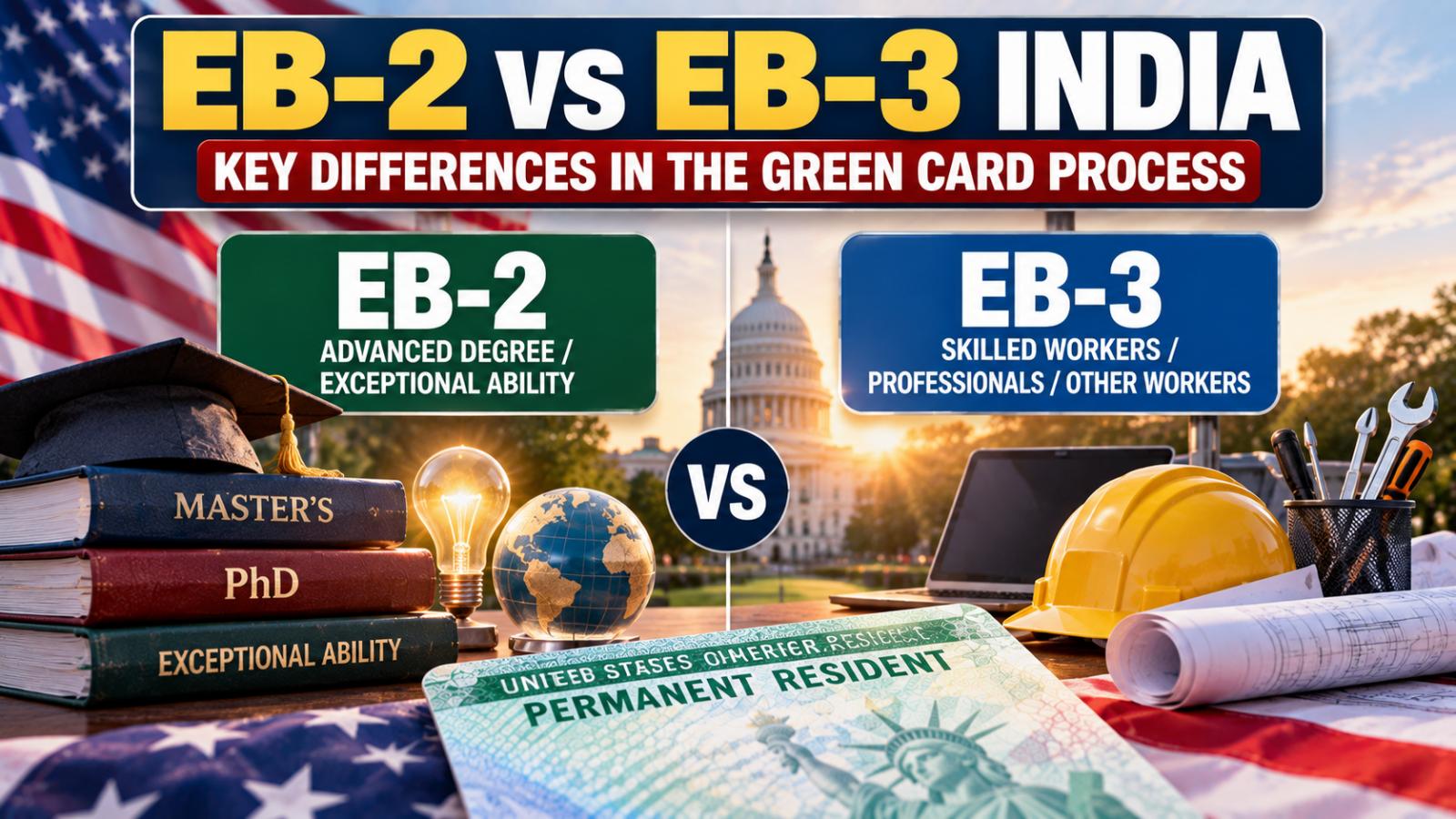 EB-2 vs EB-3 India  Key green card differences explained