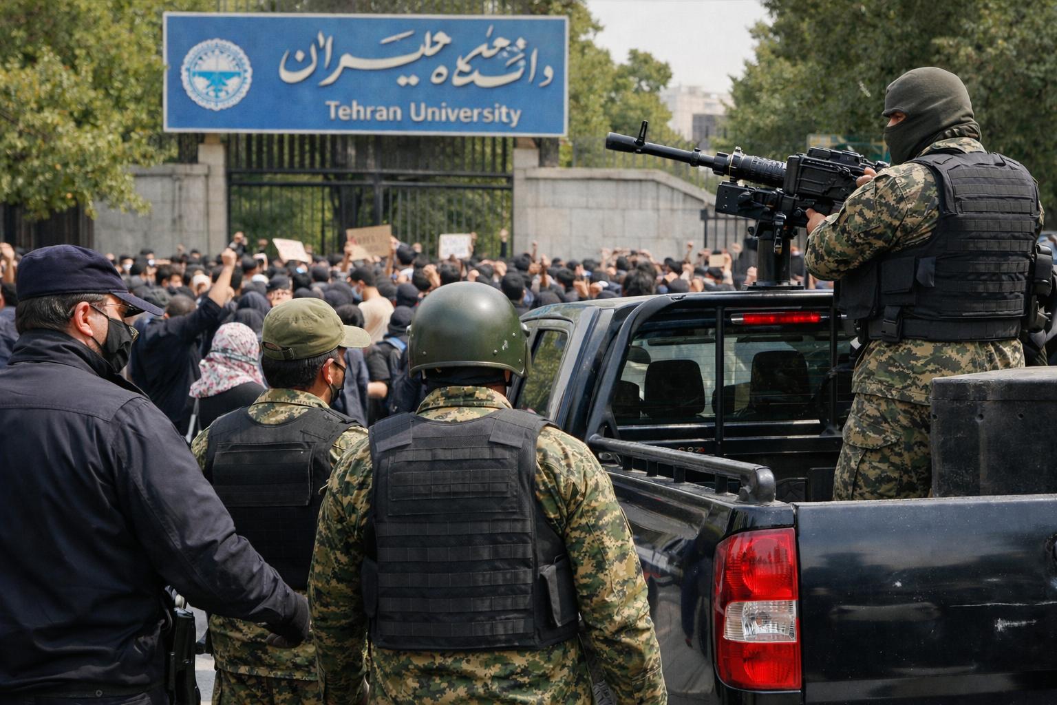 Iran deploys security forces to universities amid growing student protests