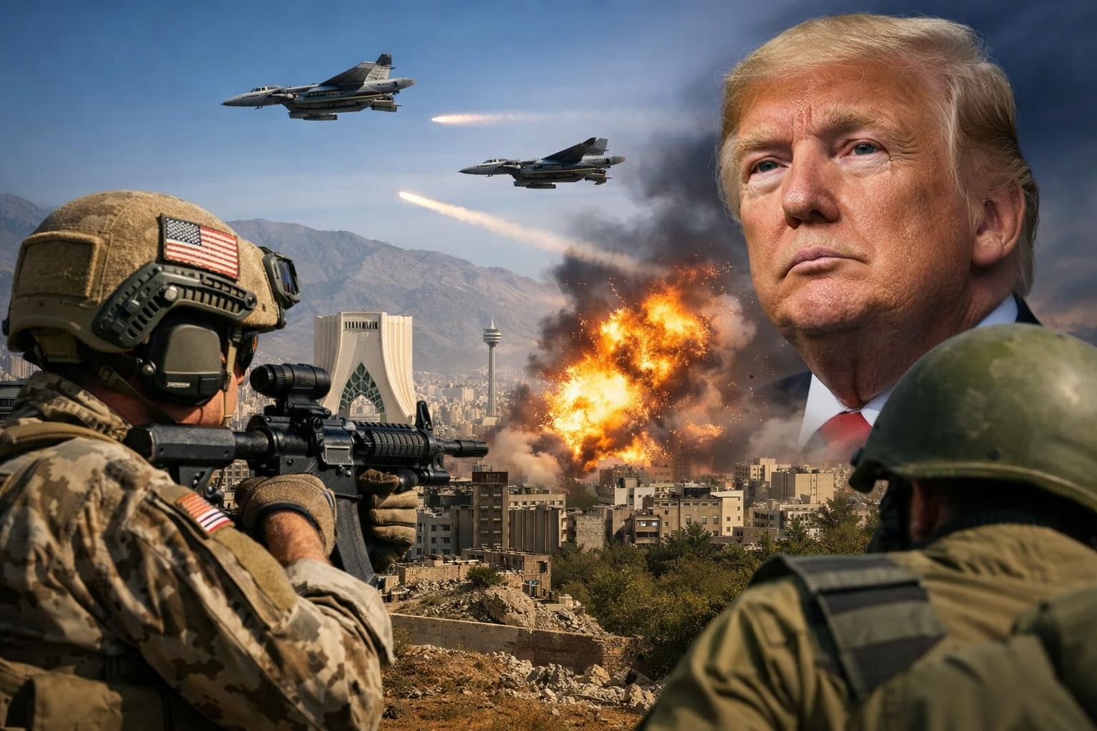 US and Israel intensify attacks on Iran as Trump vows retaliation after troop deaths
