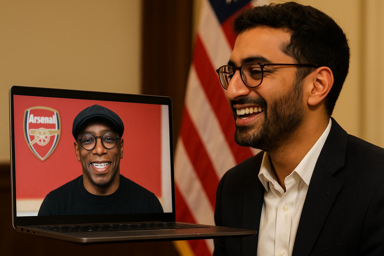 Zohran Mamdani celebrates surprise message from Arsenal legend Ian Wright