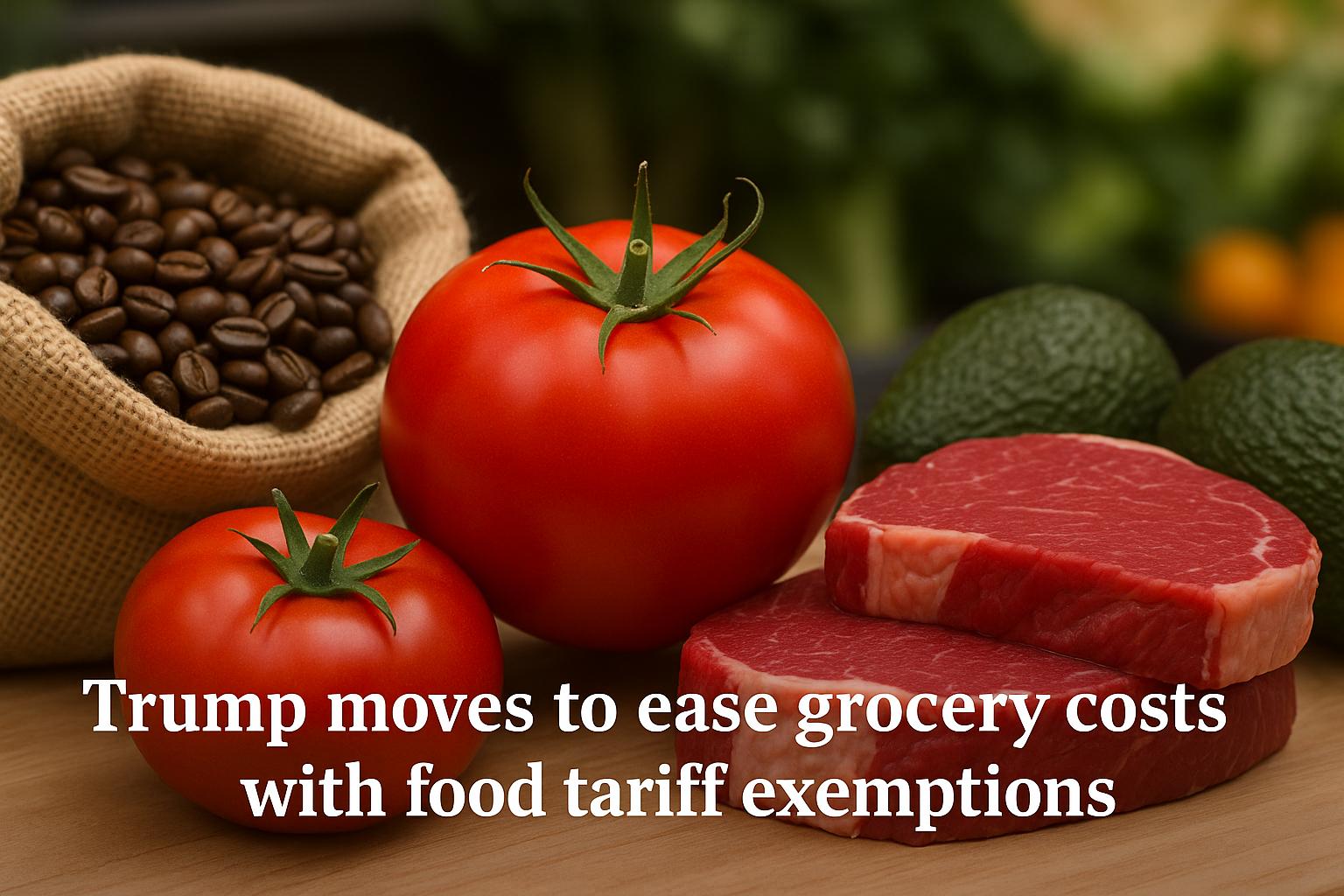 Trump moves to ease grocery costs with food tariff exemptions