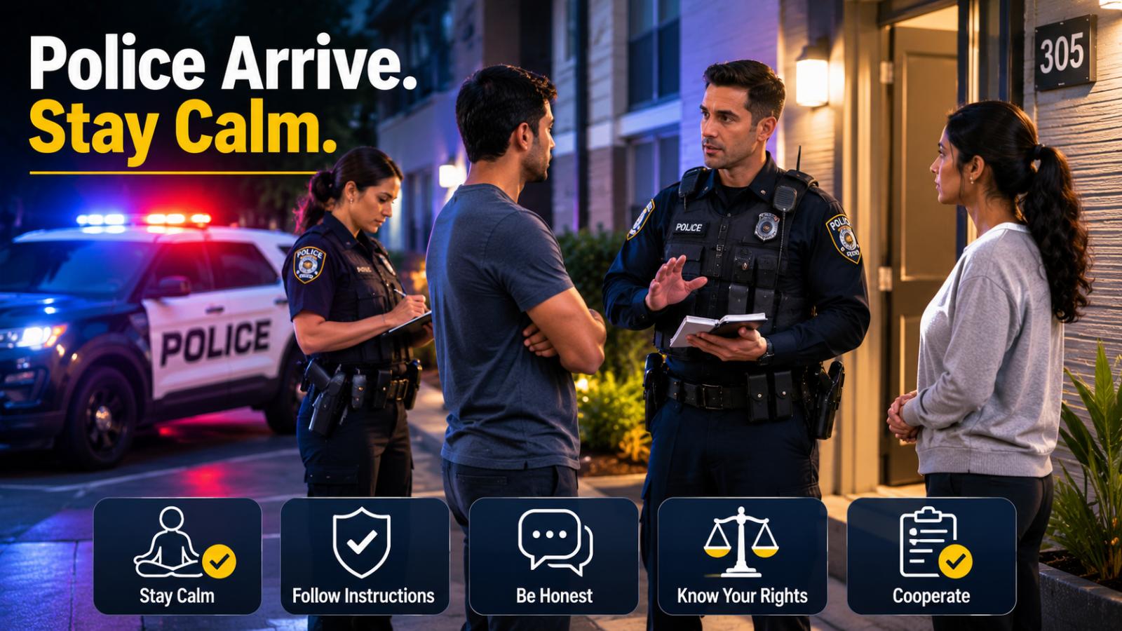 What Should You Do If Police Arrive During a Domestic Dispute