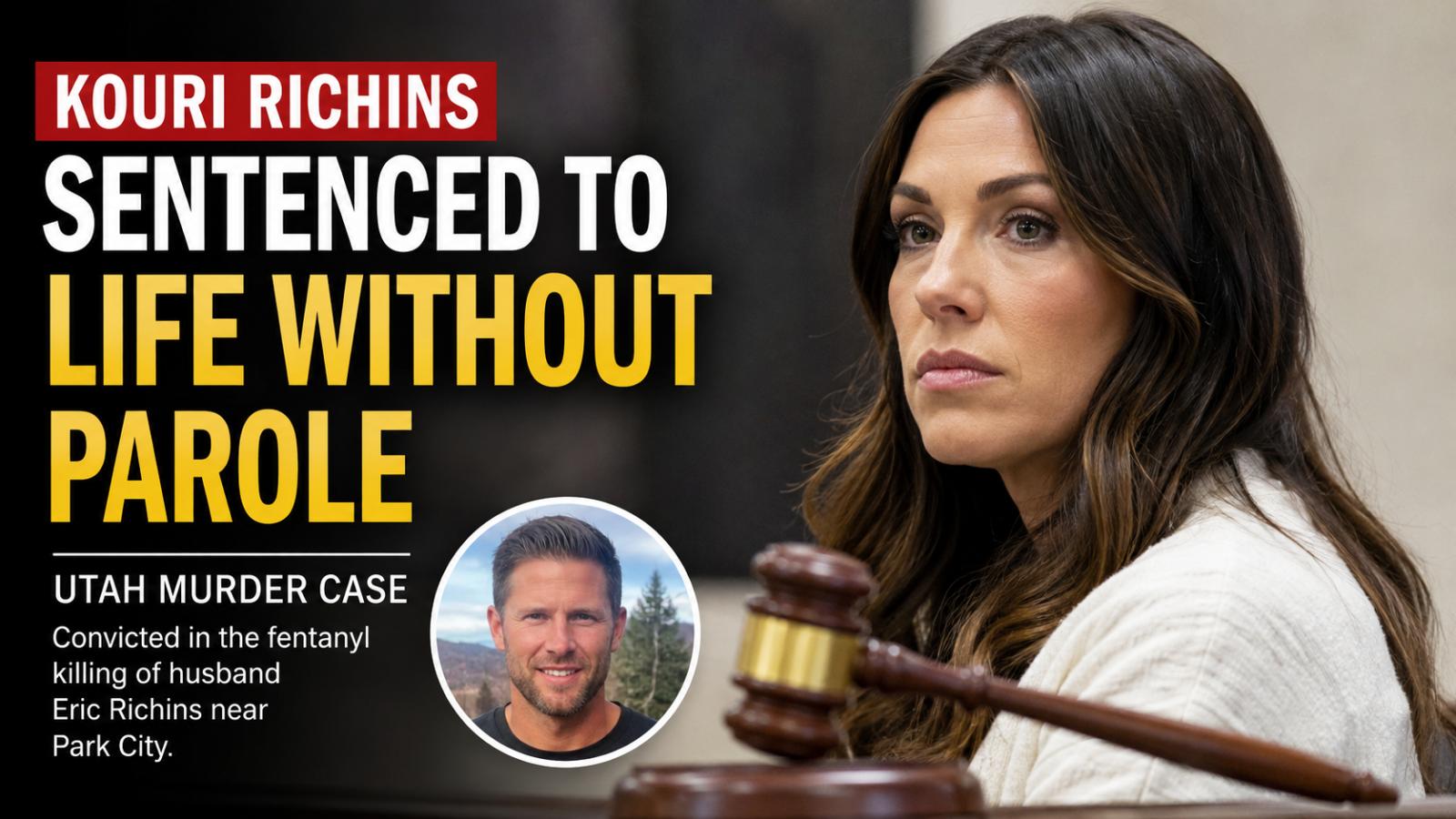 Kouri Richins Gets Life Without Parole in Utah Fentanyl Murder of Husband Eric Richins