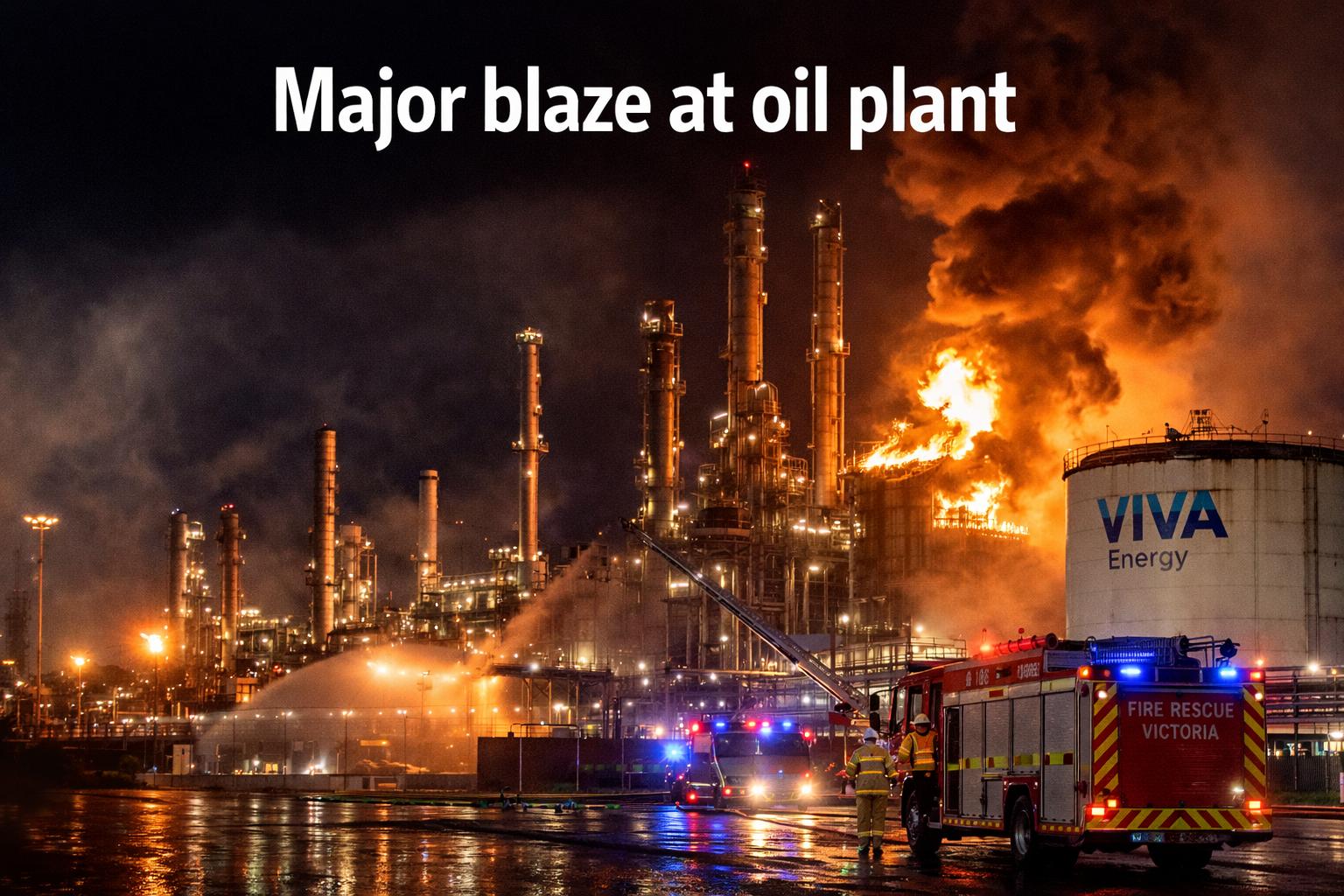 Fire erupts at Australia’s Geelong refinery, crews battle blaze overnight