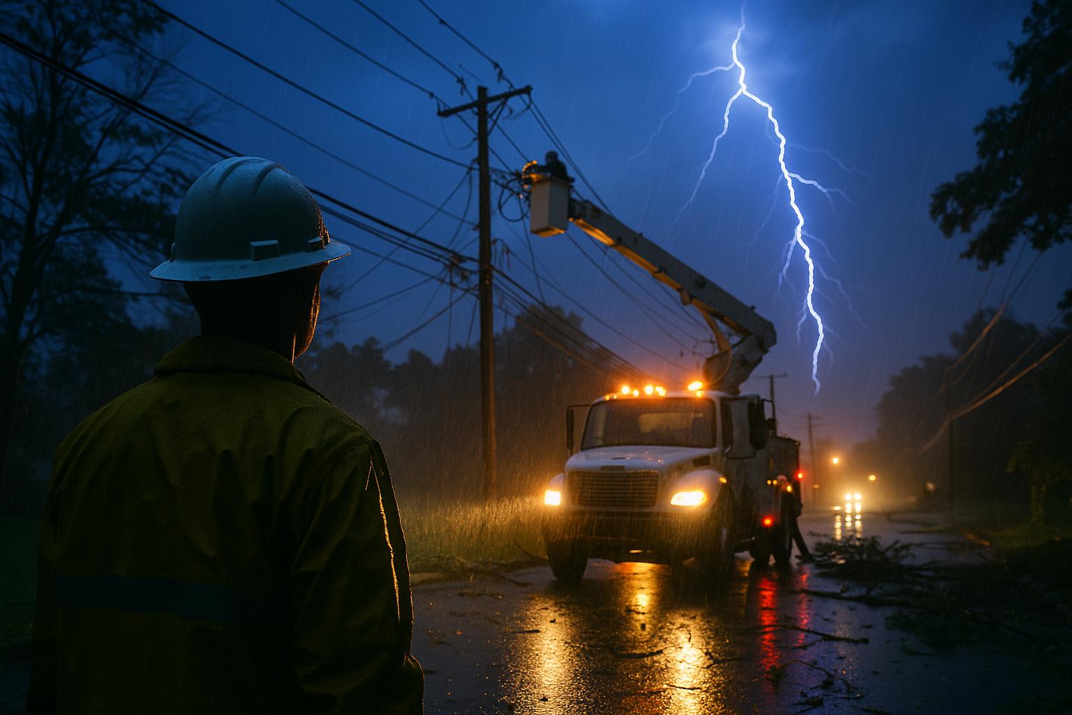 Houston storms cause massive power outages as crews work to restore service
