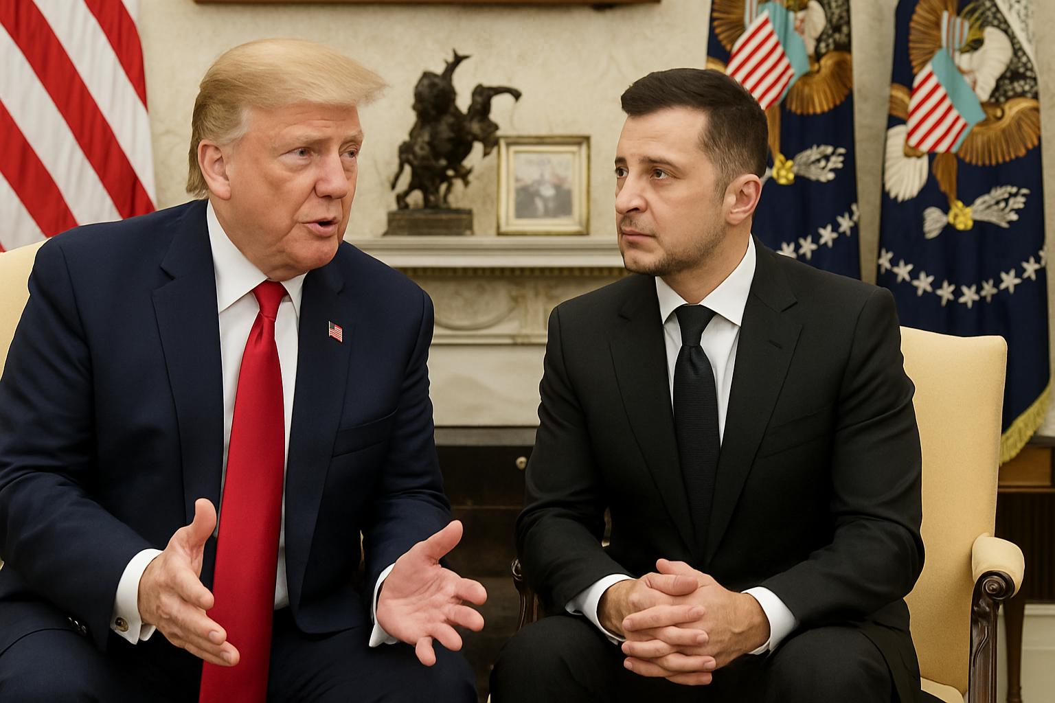In meeting with Zelenskyy, Trump prefers diplomacy over immediate missile delivery