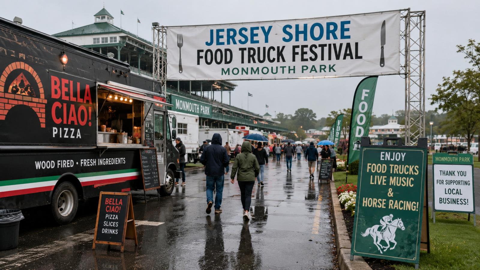 Jersey Shore Food Truck Festival in Oceanport Continues Despite Rain