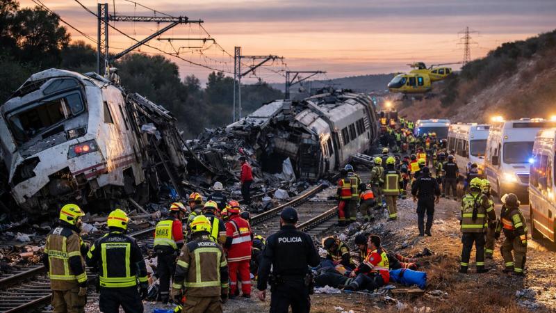 Spain train crash in Andalusia kills at least 21, dozens injured
