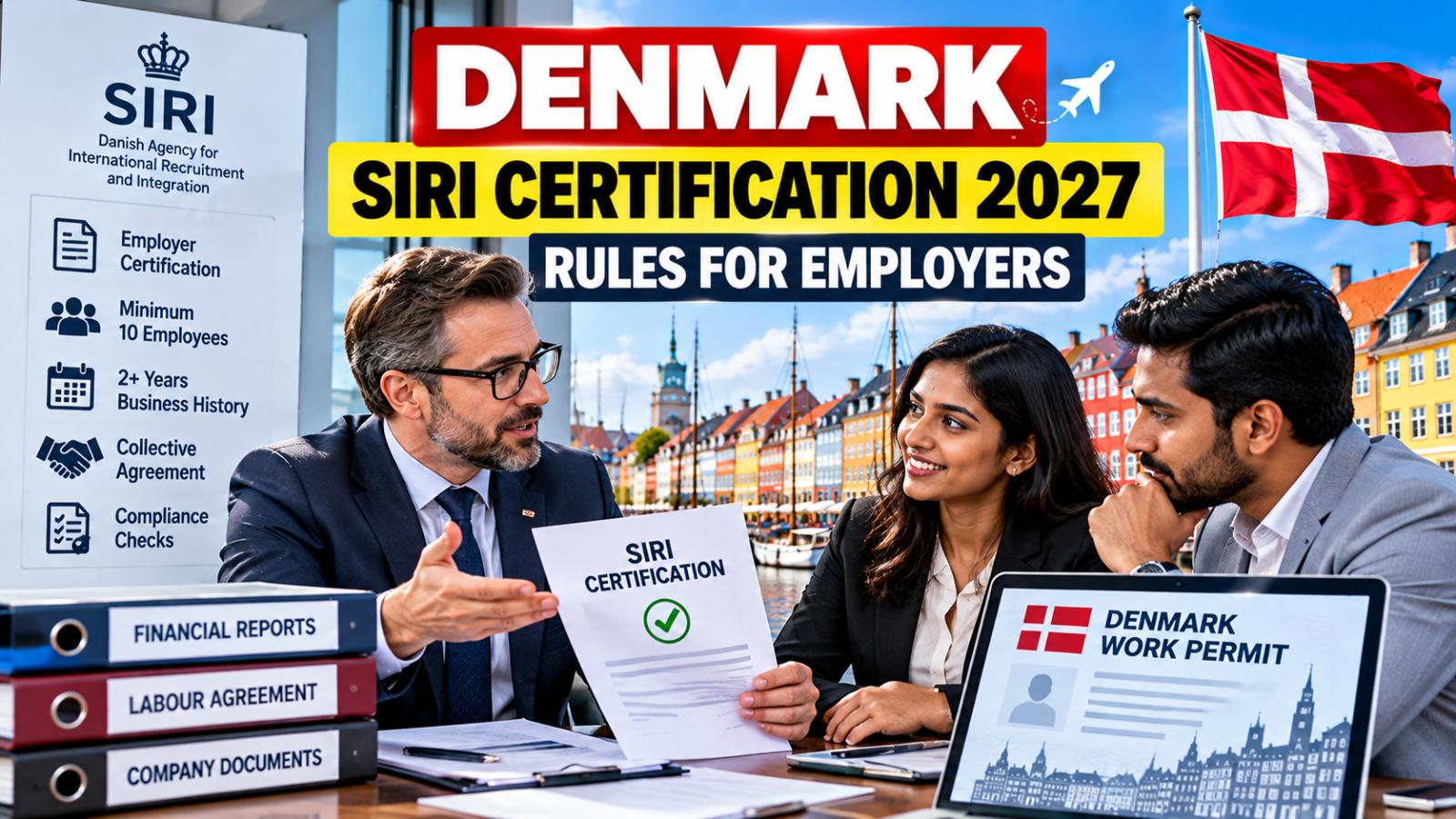 Denmark SIRI certification 2027 Rules for employers