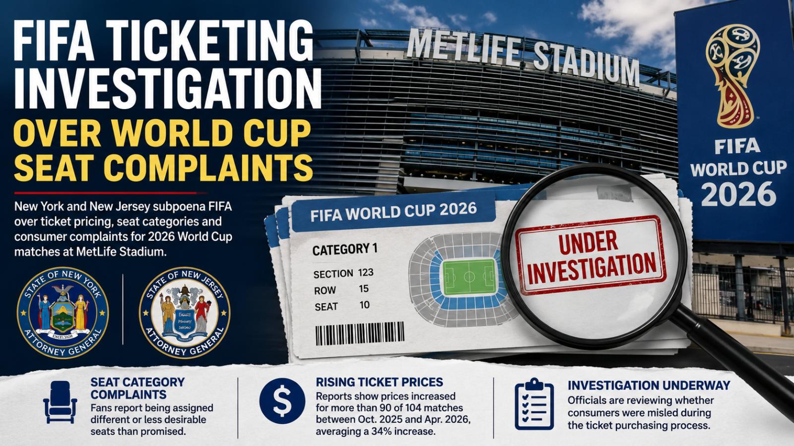FIFA Ticketing Investigation Opens Over World Cup Seat Complaints