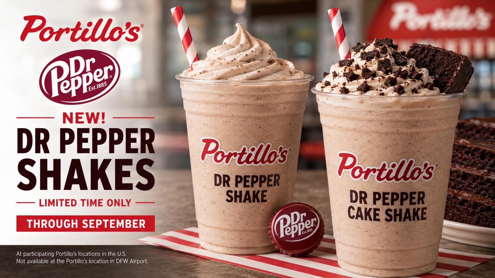 Portillo’s Dr Pepper Shake launches for a limited time