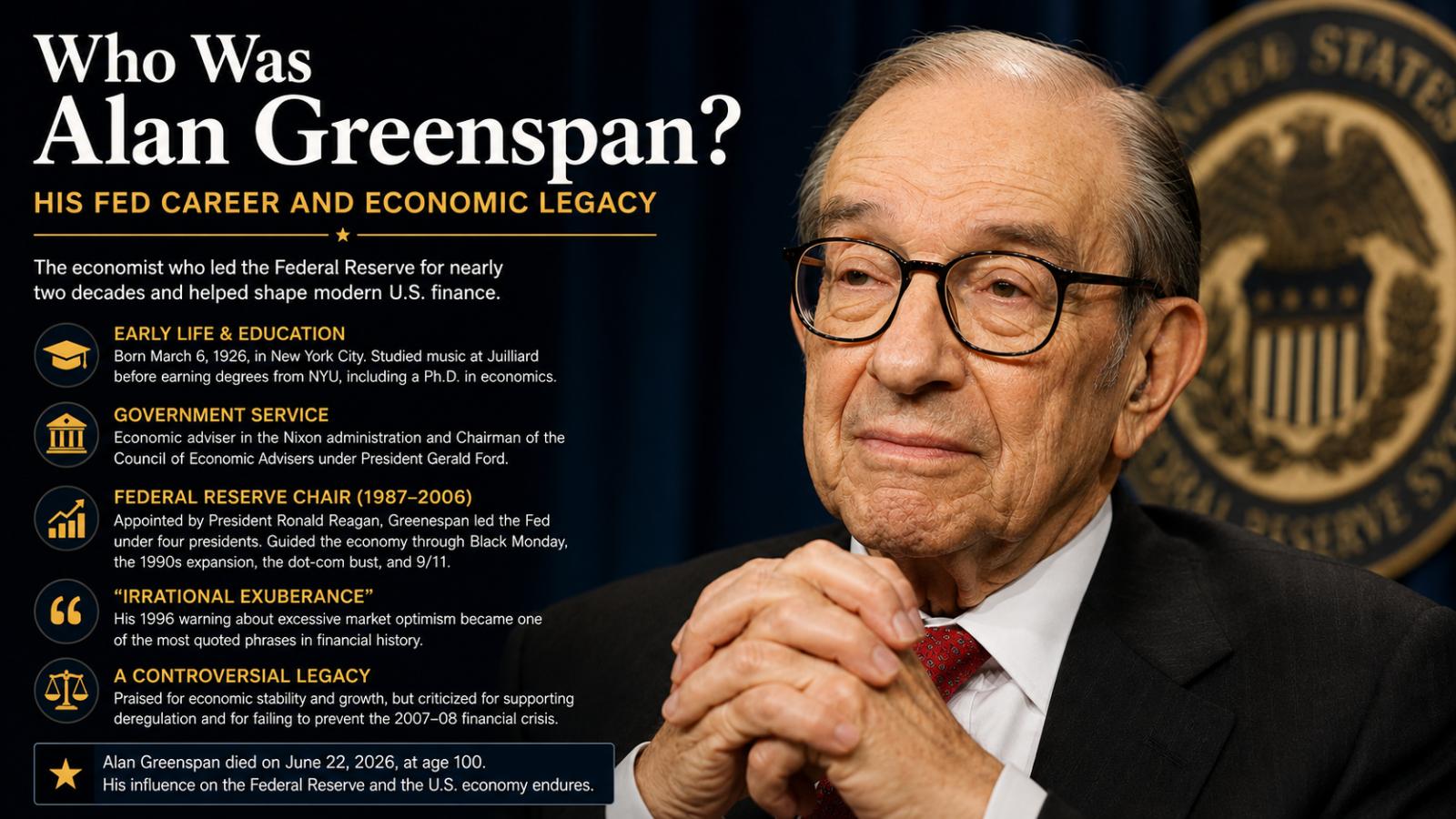 Who Was Alan Greenspan  His Fed Career and Economic Legacy